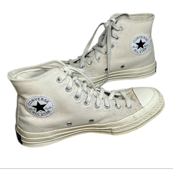 Converse Chuck Taylor All Star Hi Tops Cream Unisex Women size 8.5 Men Size 6.5 - Picture 1 of 14